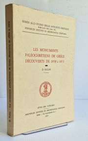 Les Monuments Paleochretiens de Grece Decouverts de 1959 a 1973