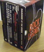 Rock Legends - 5 Paperback Box Set - Rock Legends - Highway to Hell / Aerosmith, What it Takes / The Status Quo Autobiography, XS All Areas / How Black Was Our Sabbath / Hammer of the Gods